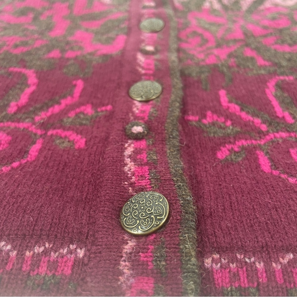 Pendleton - Vtg 100% Lambswool Classic Button Fro… - image 3